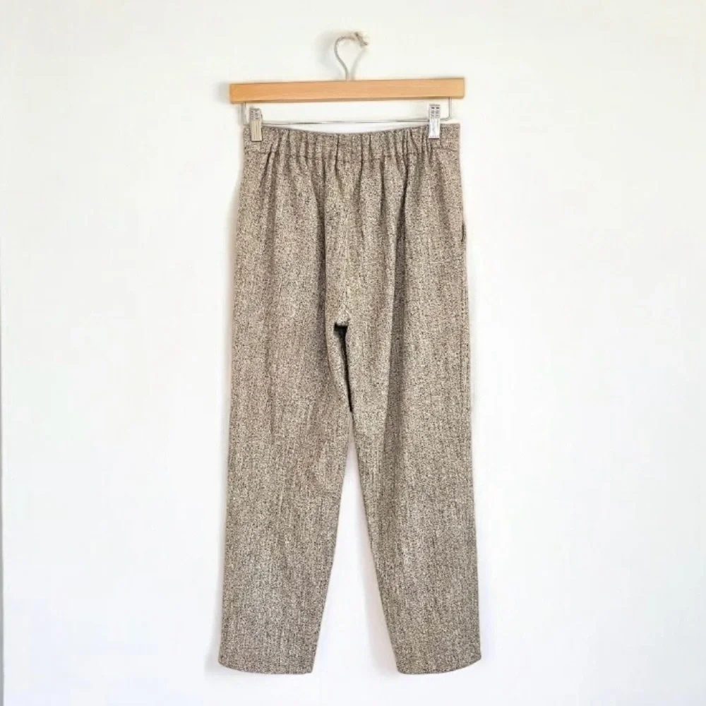 Aritzia Babaton Conan Pant Speckled Tweed Cotton Wool Silk Blend Crop Trouser 2